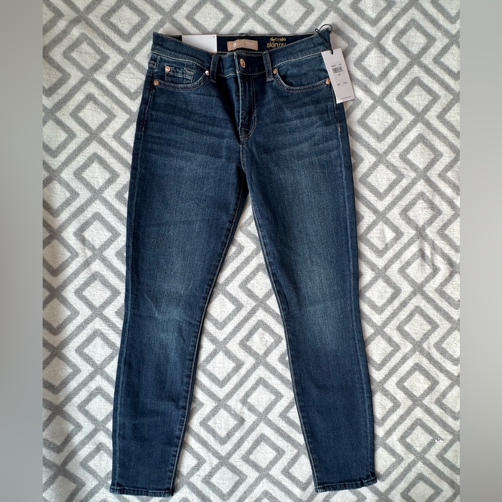 7 For All Mankind B(air) Ankle Skinny Jeans 28